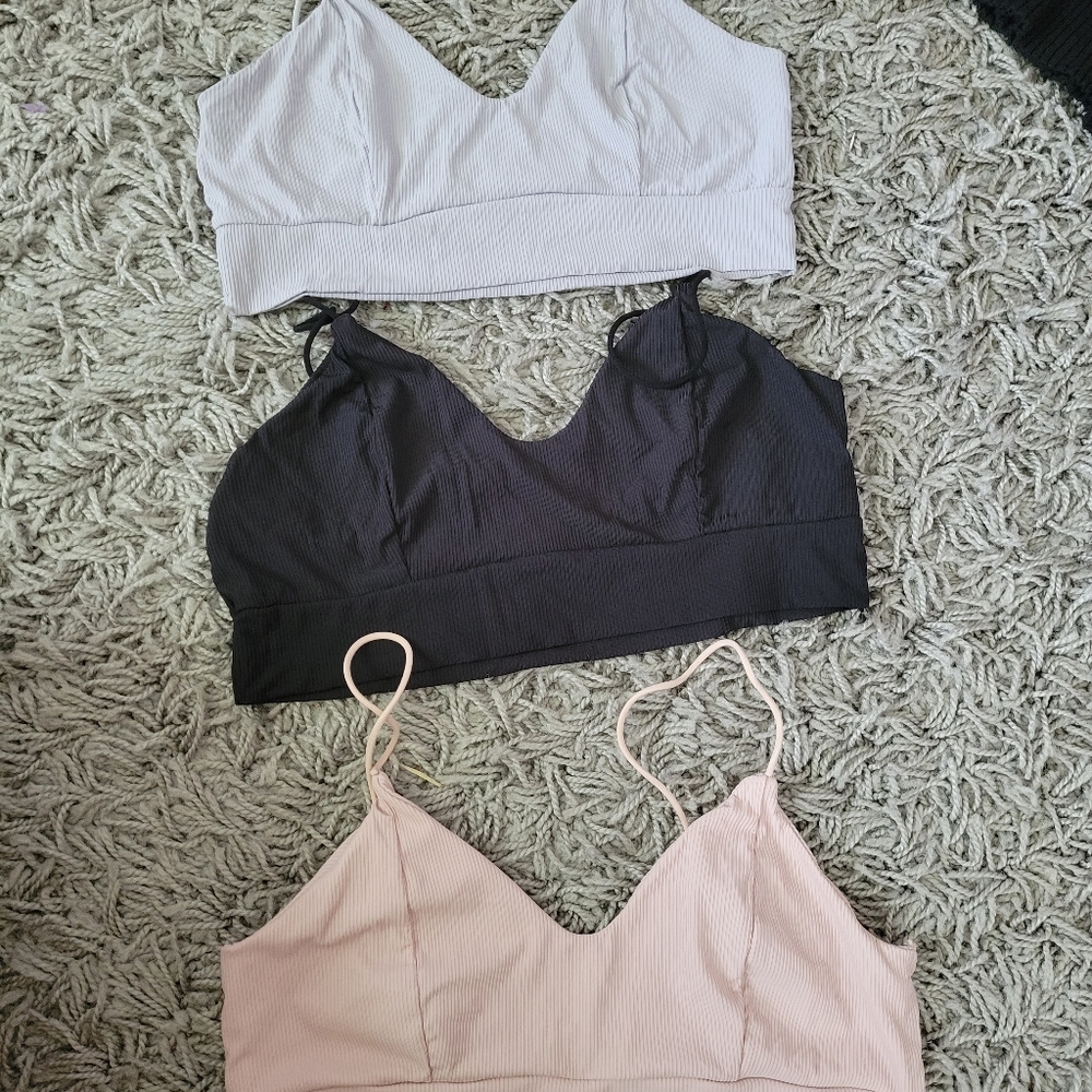 Three bralette bundle
